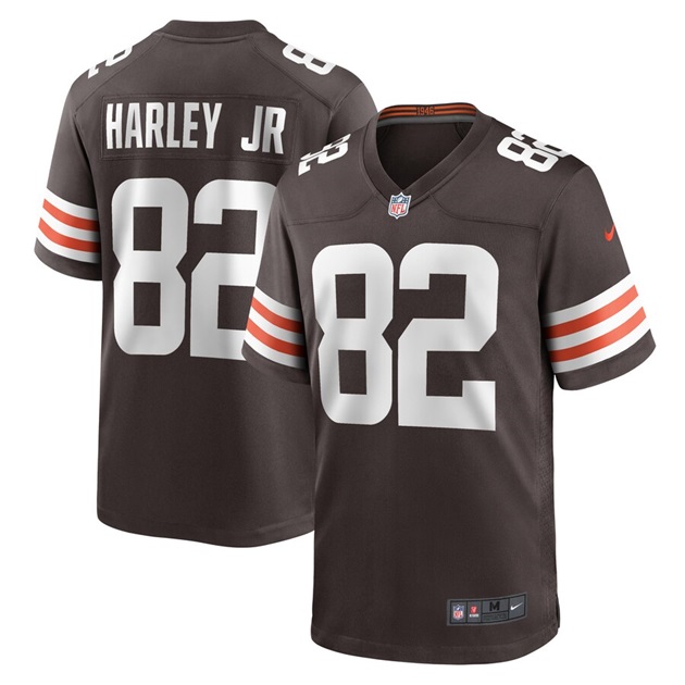 mens nike mike harley jr brown cleveland browns game player jersey